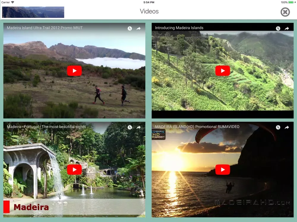 Скриншоты Madeira Island iPad 