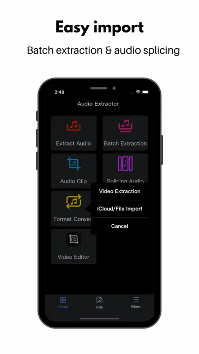Captures d'écran de Audio Extractor - Extract MP3