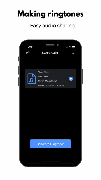 Captures d'écran de Audio Extractor - Extract MP3