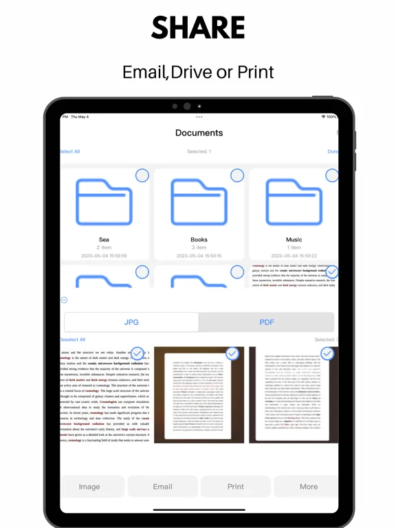 Scanner App: PDF Scanner App iPad  Screenshots
