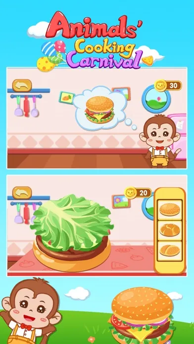 Animals Cooking Carnival应用截图