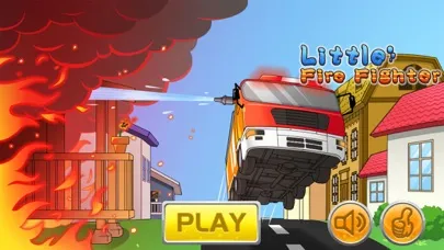 Tangkapan layar Little Firefighter rescue game