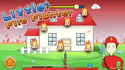 Tangkapan layar Little Firefighter rescue game