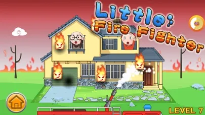 Tangkapan layar Little Firefighter rescue game