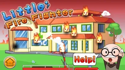 Tangkapan layar Little Firefighter rescue game