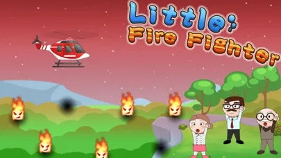 Tangkapan layar Little Firefighter rescue game