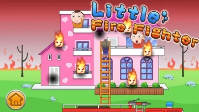 Tangkapan layar Little Firefighter rescue game