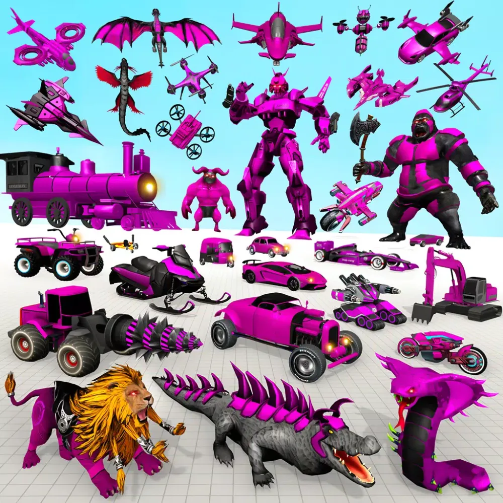 Crocodile Robot Car Games 3d Screenshots