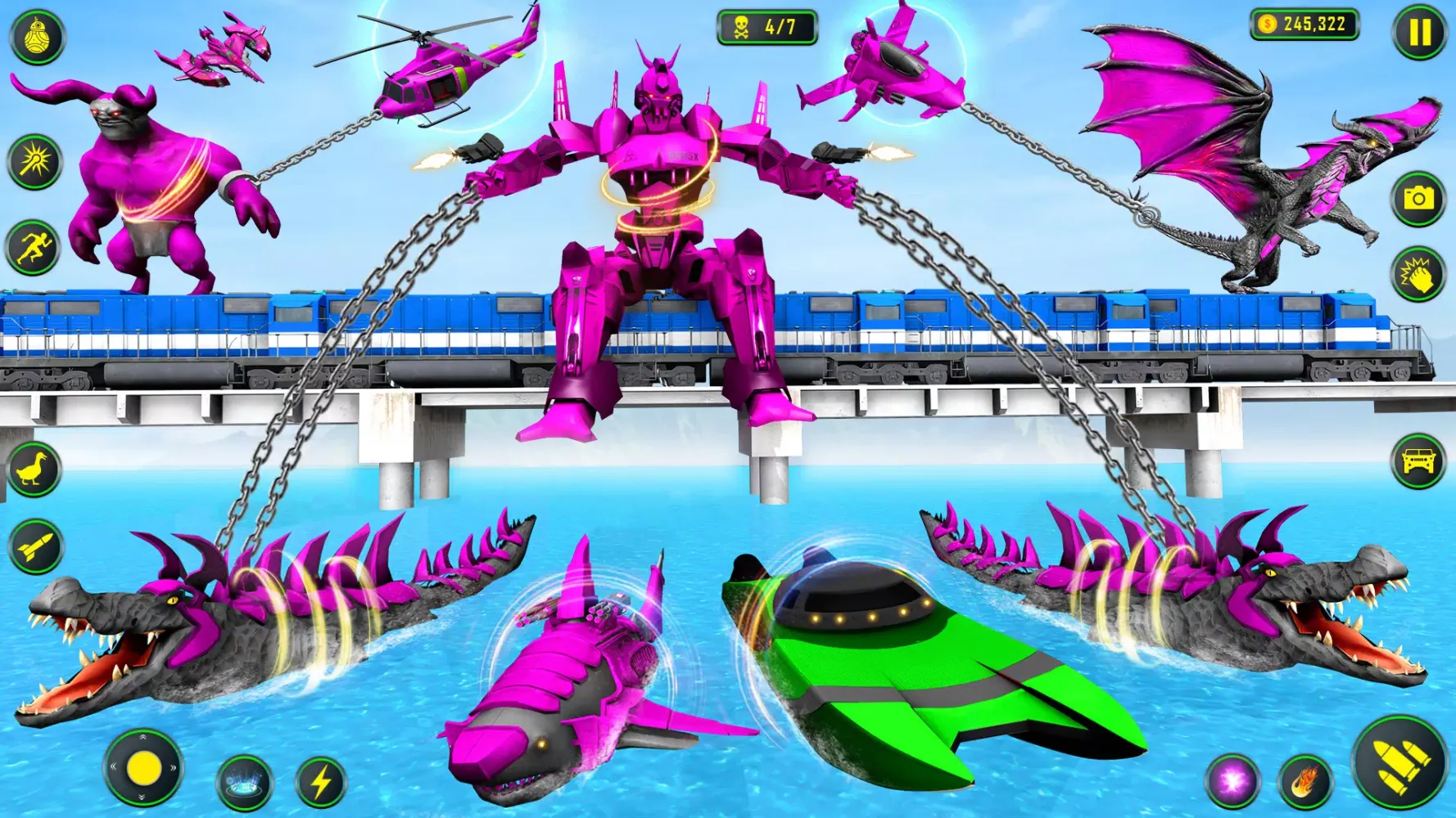 Crocodile Robot Car Games 3d Screenshots