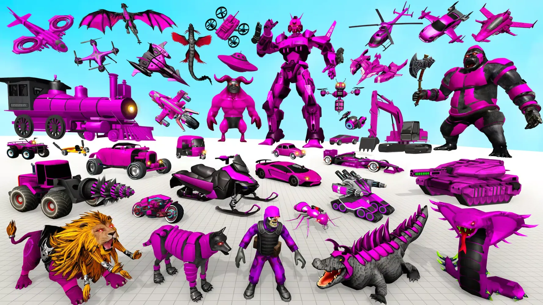 Crocodile Robot Car Games 3d Screenshots