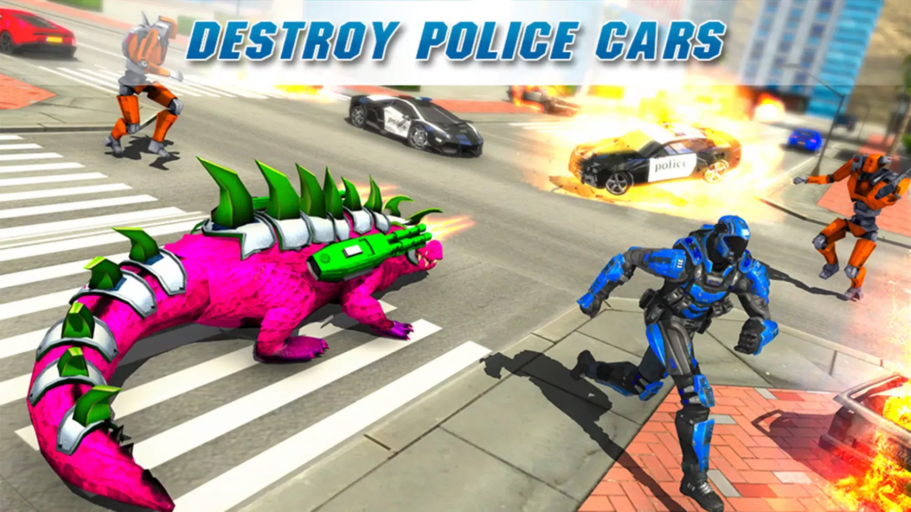 Crocodile Robot Car Games 3d Screenshots