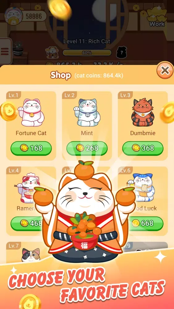 Capturas de tela do My Lucky Cat - Attract wealth
