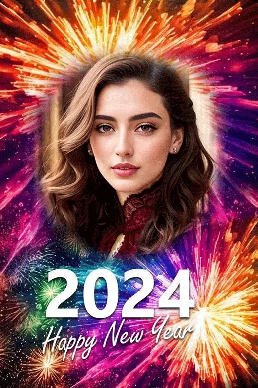 Capturas de tela do New Year Photo Frame 2025