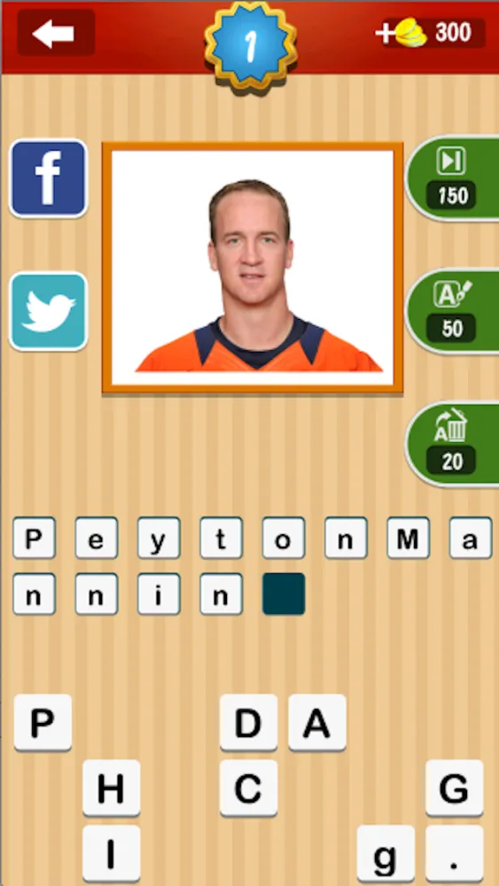 Capturas de pantalla de American Football Quiz-Guess sports's super star