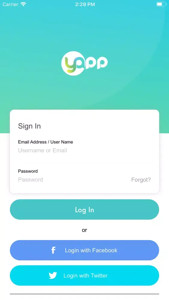 Screenshot di Yapp Messenger