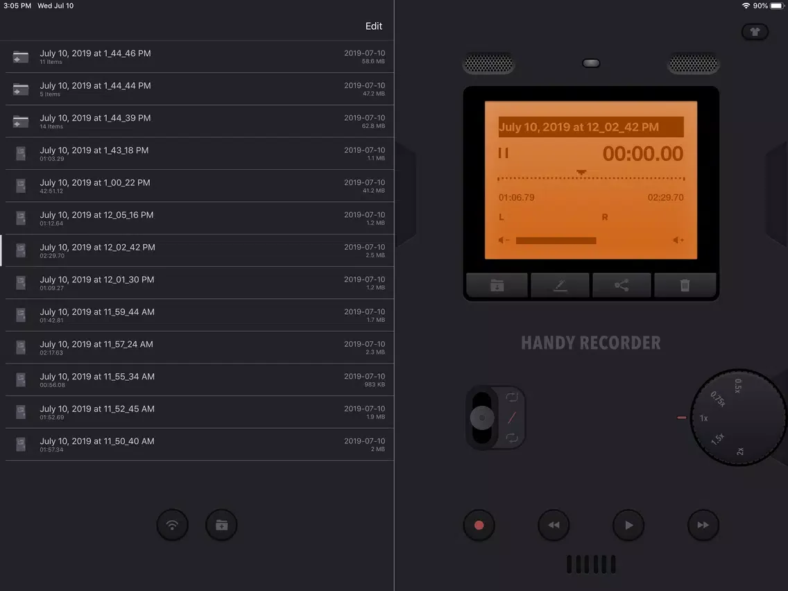 Voice Recorder PRO, Recording iPad  سکرین شاٹس