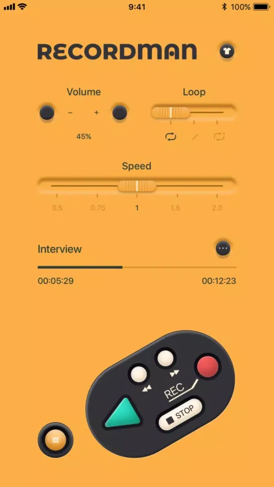 Voice Recorder PRO, Recording سکرین شاٹس