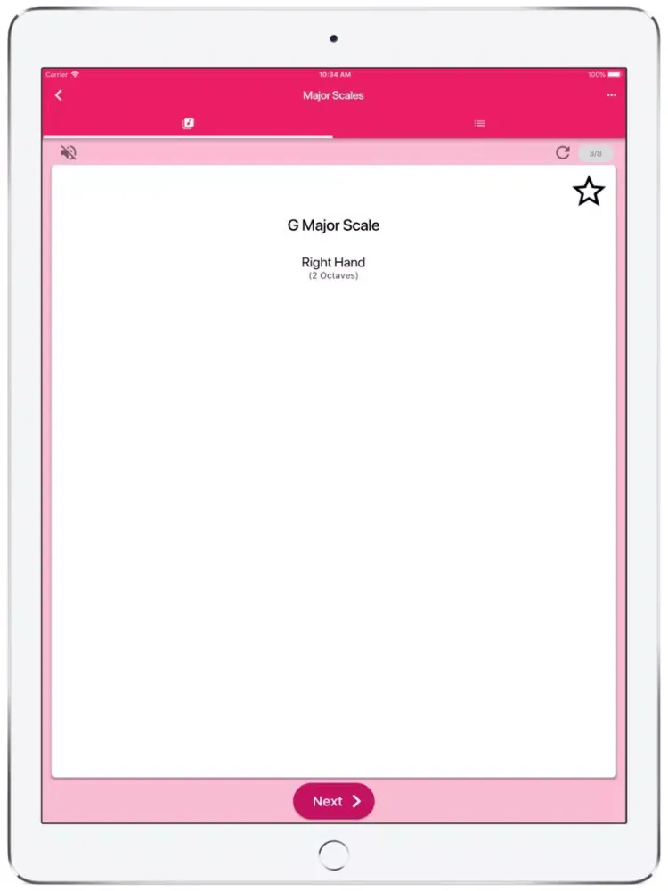 Capturas de pantalla de Scale Shuffle ABRSM Piano 1 iPad 