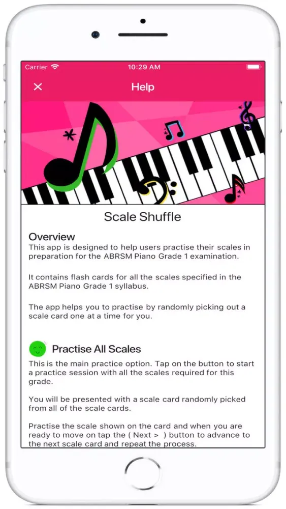 Capturas de pantalla de Scale Shuffle ABRSM Piano 1