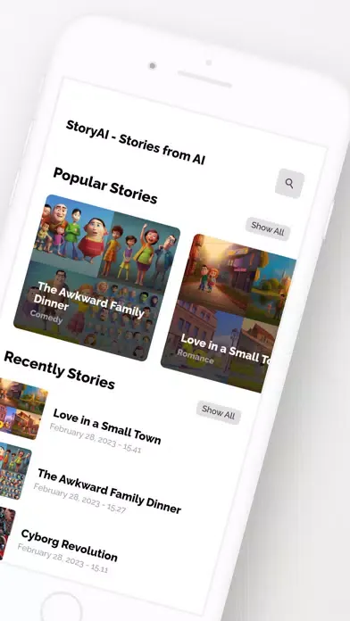 StoryAI: AI Generated Stories سکرین شاٹس