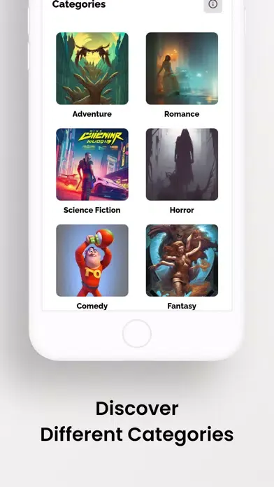 StoryAI: AI Generated Stories سکرین شاٹس