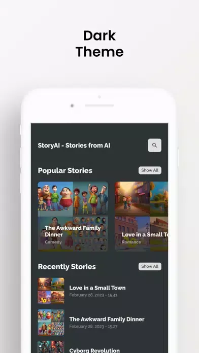 StoryAI: AI Generated Stories سکرین شاٹس