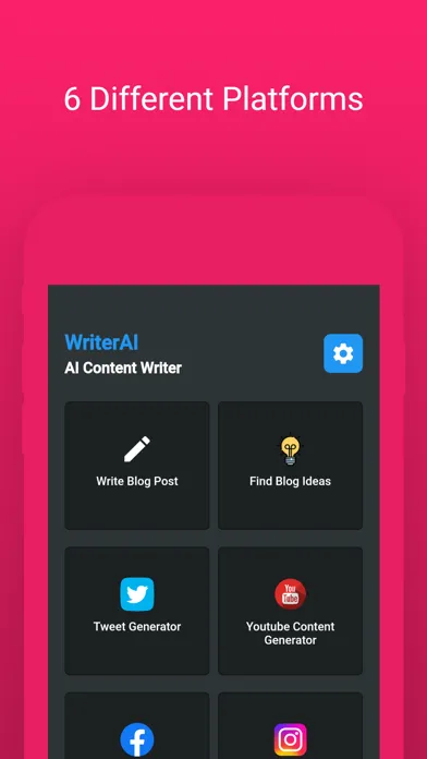Zrzuty ekranu WriterAI: Content Writer