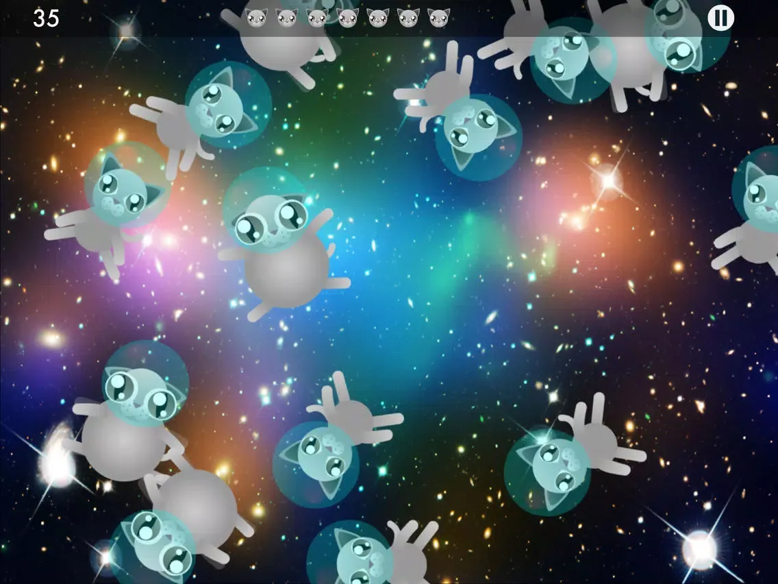 ภาพหน้าจอของ Cosmic Kitty Pop! iPad 