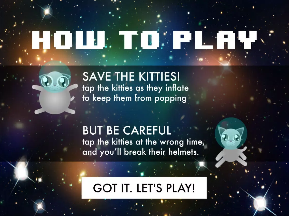 ภาพหน้าจอของ Cosmic Kitty Pop! iPad 
