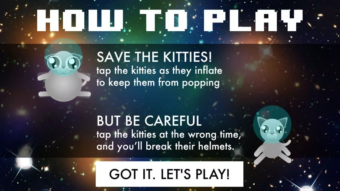 ภาพหน้าจอของ Cosmic Kitty Pop!