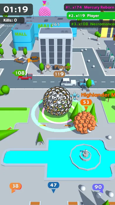 Скриншоты Ballzilla.io