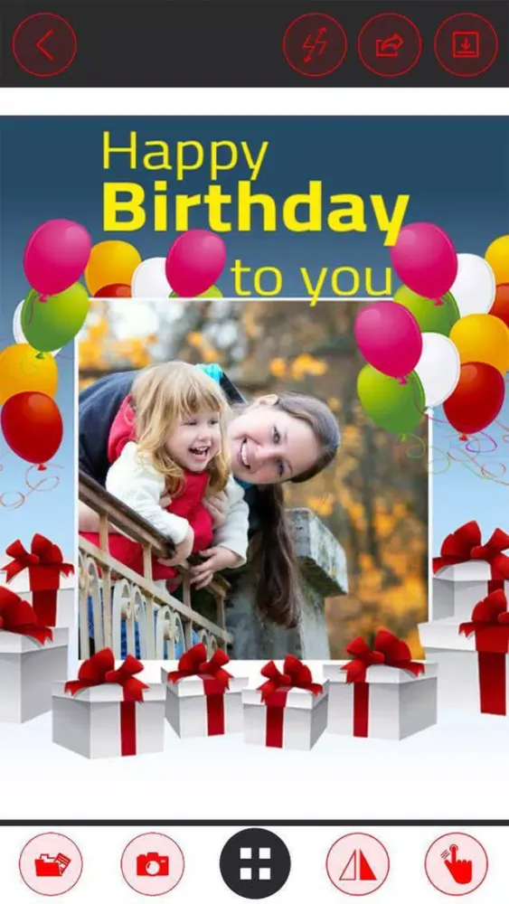 Zrzuty ekranu New Happy Birthday Frames