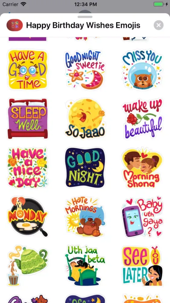 Zrzuty ekranu Happy Birthday Wishes Emojis