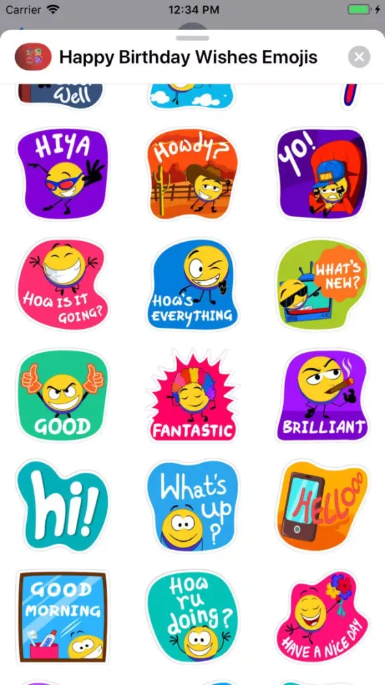 Zrzuty ekranu Happy Birthday Wishes Emojis