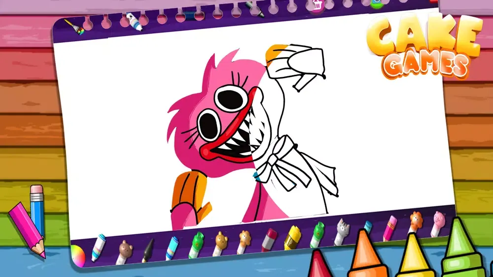 Poppy Happy Coloring book应用截图