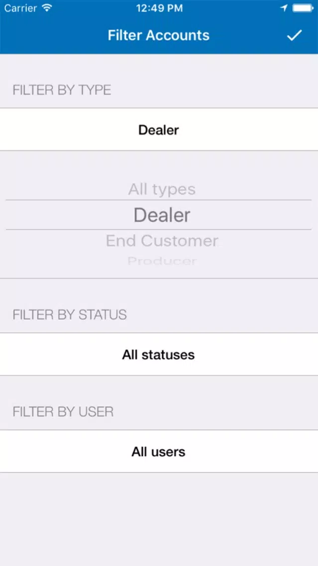 Tangkapan layar Mobile Manager Solutions