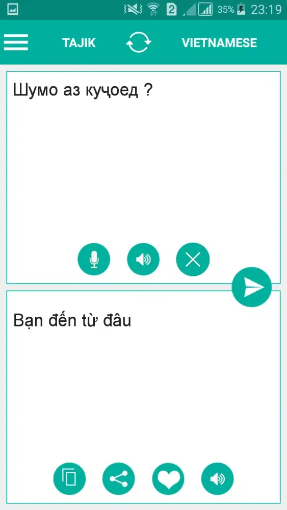 Tajik Vietnamese Translator স্ক্রিনশট