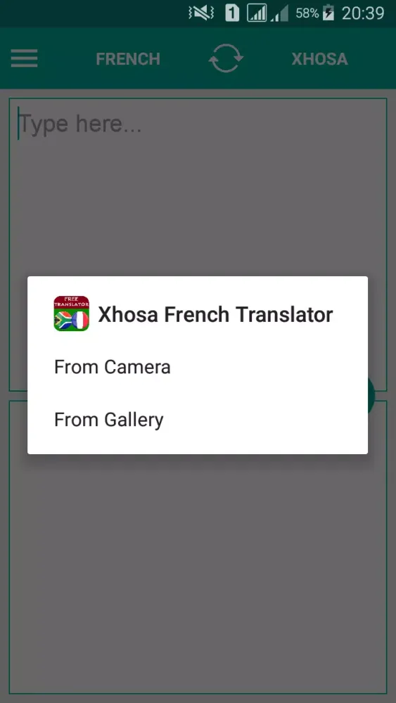 Xhosa French Translator স্ক্রিনশট