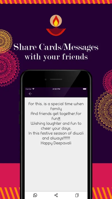 ภาพหน้าจอของ Happy Diwali Cards & Wishes
