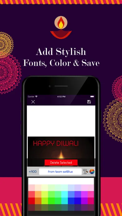 ภาพหน้าจอของ Happy Diwali Cards & Wishes