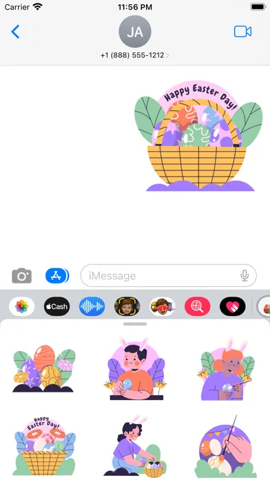 ภาพหน้าจอของ Happy Easter 2024 Stickers