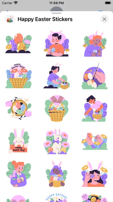 ภาพหน้าจอของ Happy Easter 2024 Stickers