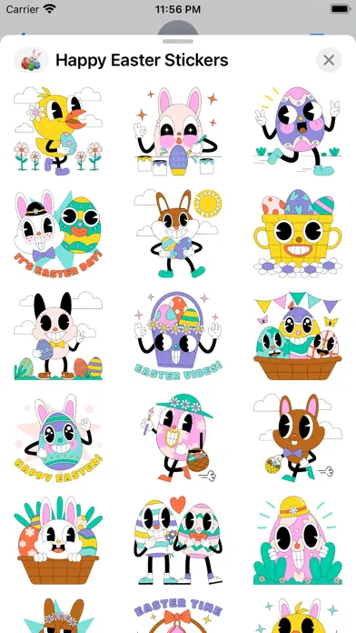 ภาพหน้าจอของ Happy Easter 2024 Stickers