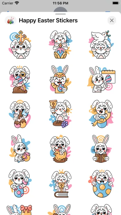 ภาพหน้าจอของ Happy Easter 2024 Stickers