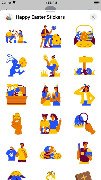 ภาพหน้าจอของ Happy Easter 2024 Stickers