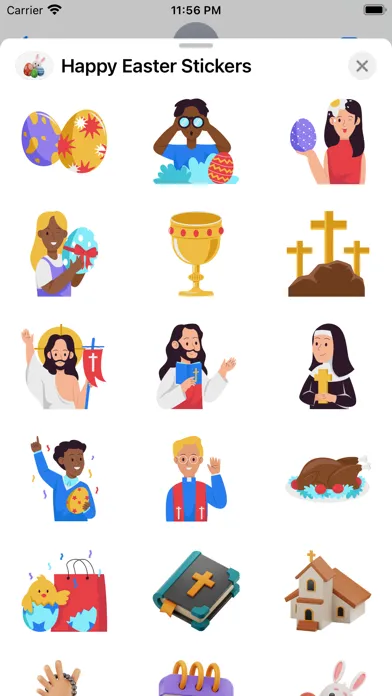 ภาพหน้าจอของ Happy Easter 2024 Stickers