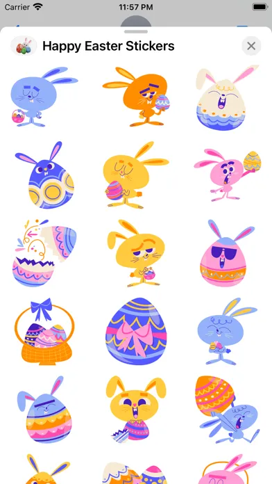 ภาพหน้าจอของ Happy Easter 2024 Stickers