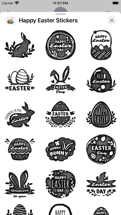 ภาพหน้าจอของ Happy Easter 2024 Stickers
