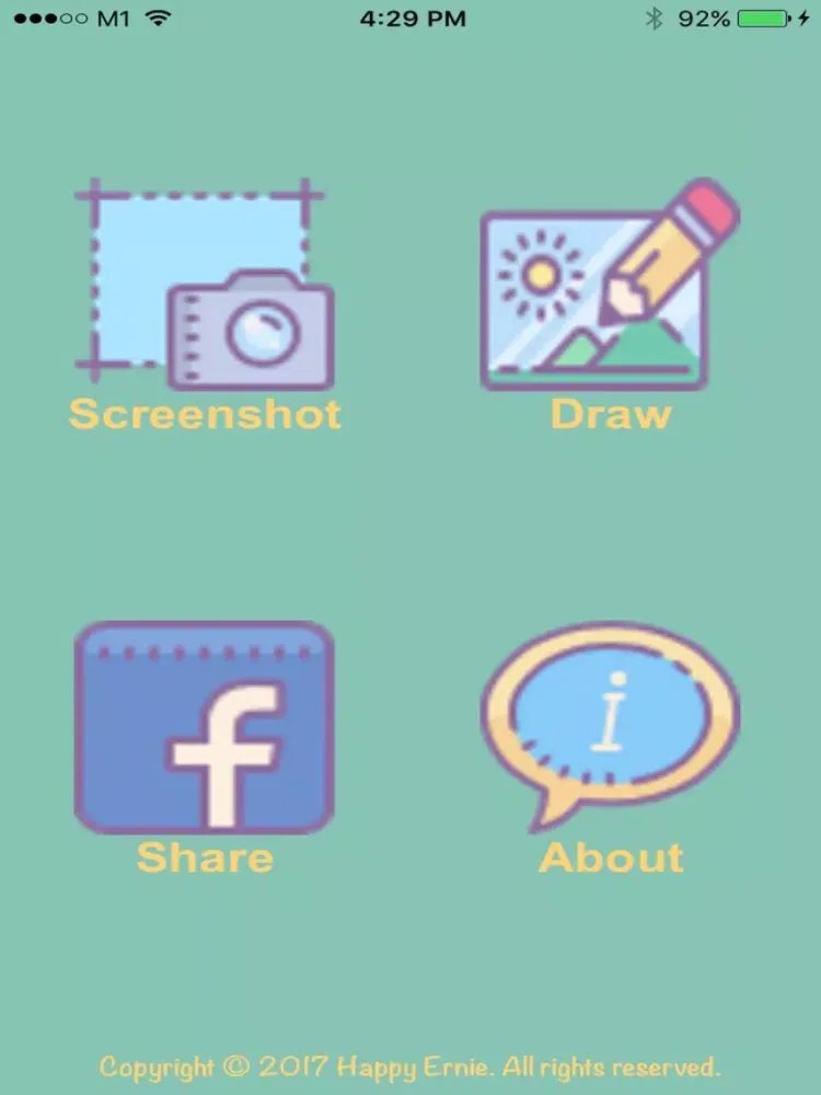 Capturas de tela do Screenshot Draw iPad 