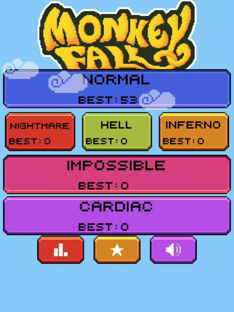Captures d'écran de Monkey Fall Free iPad 